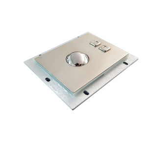 Trackball mecánico / empotrable / USB / de acero inoxidable