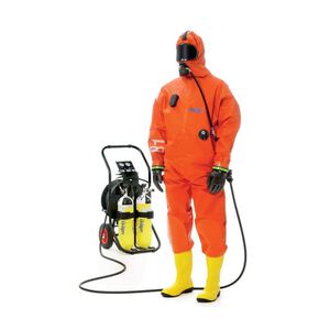 traje estanco al gas / de trabajo / de protección química / antiabrasiones