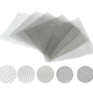 materia filtrante de acero inoxidable