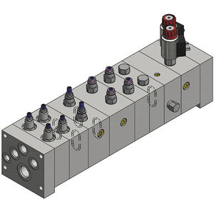 islote de distribución accionado por solenoide