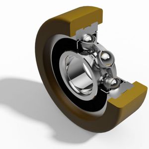 rodamiento de rodillos / de plástico / de alta eficacia / con lubricación
