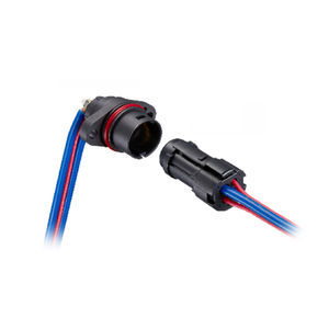 Conector de 2 pines, conectores de cable de soldadura impermeable, conector  de plástico de aviación para conectores de cables eléctricos industriales