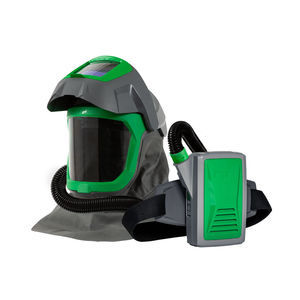 casco con respirador