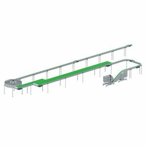 sistema de transporte para piezas pequeñas