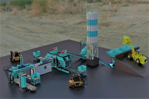 máquina para fabricación de bloques de hormigón