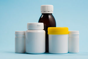 botellas de laboratorio