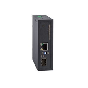convertidor de medios / Gigabit Ethernet / en riel DIN / abatible