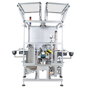 máquina de etiquetado automática / compacta / para la industria farmacéutica / de cartón