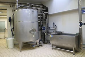 cubeta de elaboración de queso de coagulación 1