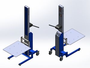 aparato de levantamiento inteligente / con bandejas / con batería / para fardos