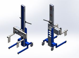 aparato de levantamiento inteligente / con asidero / con horquilla / con batería
