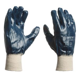 guantes de manipulación / a prueba de abrasión / de algodón / de nitrilo