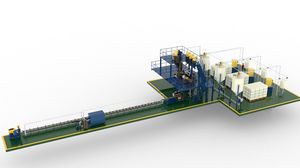 línea de producción de piezas de material compuesto 1