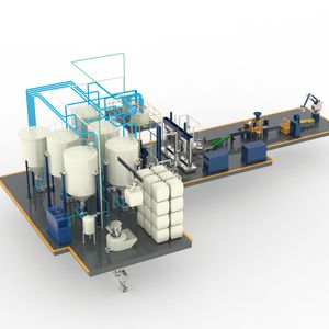 línea de producción de piezas troqueladas