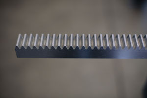 cremallera de dientes rectos