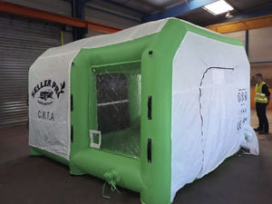 cabina de chorro de arena hinchable
