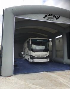 cabina de pintura abierta