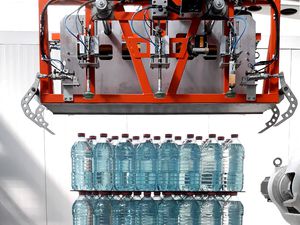 paletizador robotizado / para botellas / de manipulación