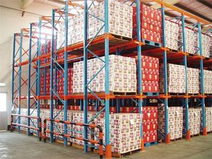 sistema de estanterías para depósito de almacenamiento