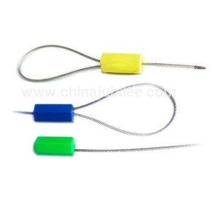 precinto con cable de seguridad de acero
