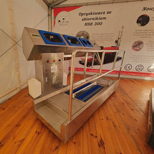 máquina de limpieza de suelas con lavamanos con torniquete