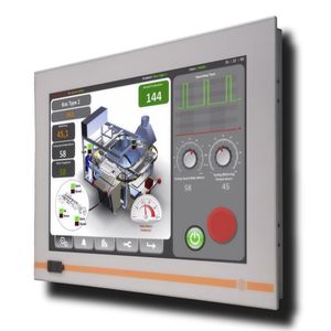 panel PC con pantalla táctil resistiva de 5 hilos