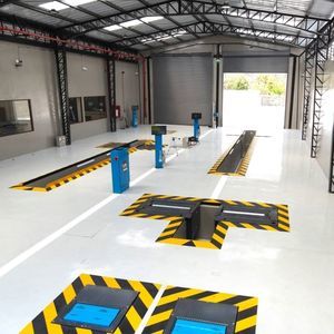 banco de frenado, suspensión y alineado para coche