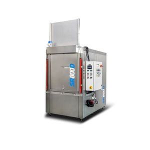 máquina de limpieza con detergente de base acuosa / por aspersión / automática / para el mecanizado de metales