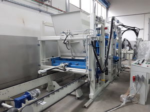 máquina para fabricación de bloques de hormigón
