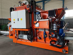máquina para fabricación de bloques de hormigón