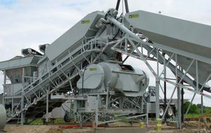 planta de hormigón móvil