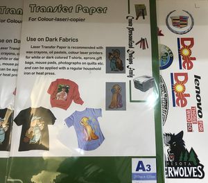 papel transfer láser