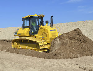 bulldozer con orugas