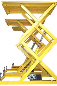 plataforma elevadora de tijera montada en carretilla elevadora