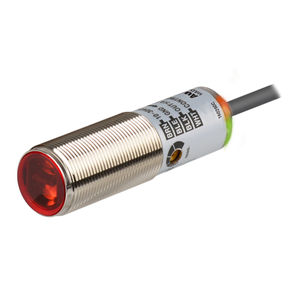 sensor fotoeléctrico de tipo barrera / cilíndrico / luz roja / de largo alcance