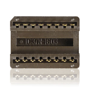 regleta de contacto hembra / de dos hileras / insertable / 2.54 mm (0.100