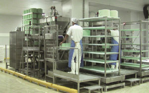 máquina de salazón para queso
