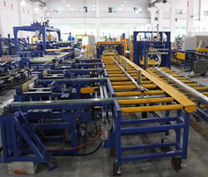 línea de embalaje para perfiles de aluminio