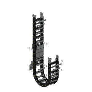 cadena portacables con eslavones practicables