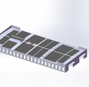 sistema de fijación solar para cubierta plana