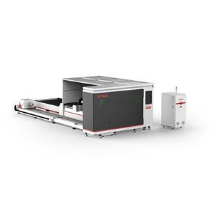 máquina de corte con mesa de intercambio
