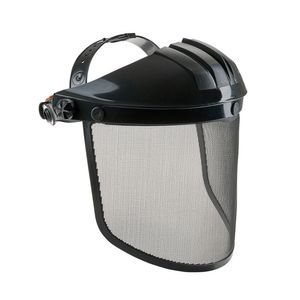 visera de protección de malla metálica