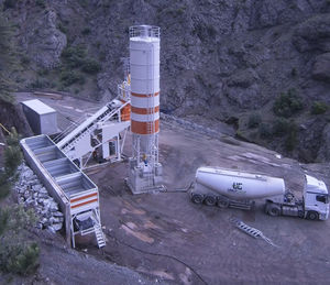 planta de hormigón móvil