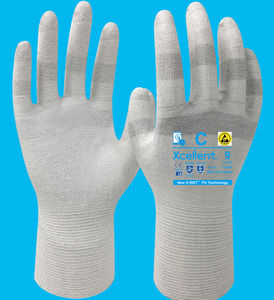 Work glove - PS6 GY - Sumirubber Malaysia Sdn. Bhd. - anti-cut /  polyurethane-coated