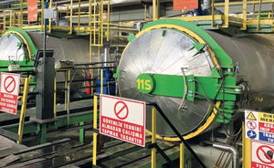 autoclave para la industria textil