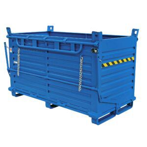 contenedor de basura de acero