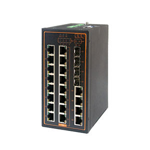 conmutador Ethernet administrable / 20 puertos / gigabit / en riel DIN