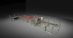 máquina de corte para perfiles de aluminio