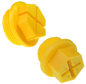 tapón hexagonal / roscado / de nailon / de protección