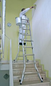 escalera de mano de aluminio